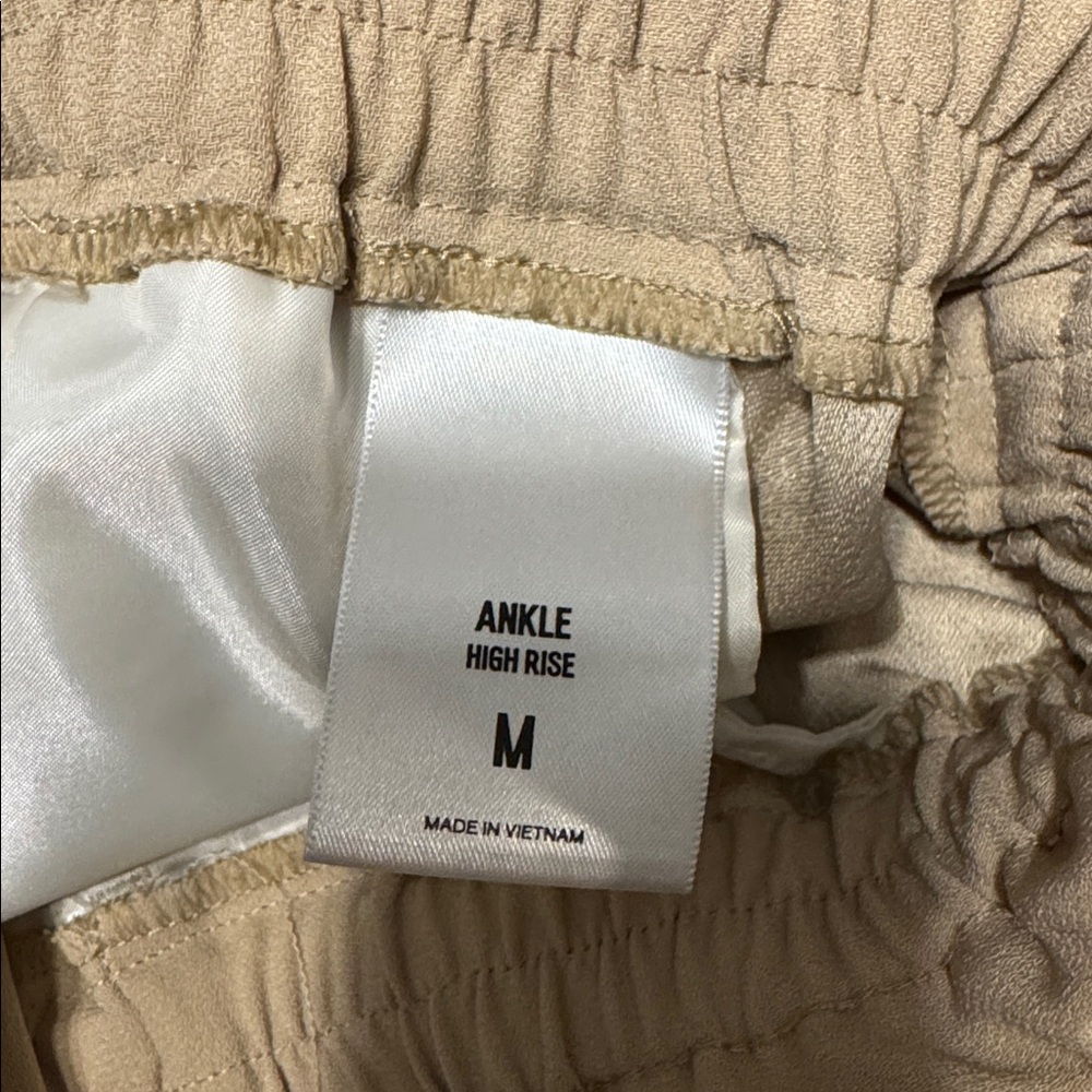 Express Tan Ankle High Rise Pants